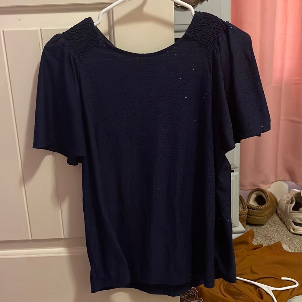 navy blue blouse